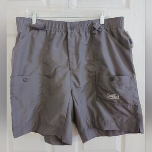 AFTCO American Fishing Tackle Co. Men's Fishing Shorts Deep Plum Waist Size 38